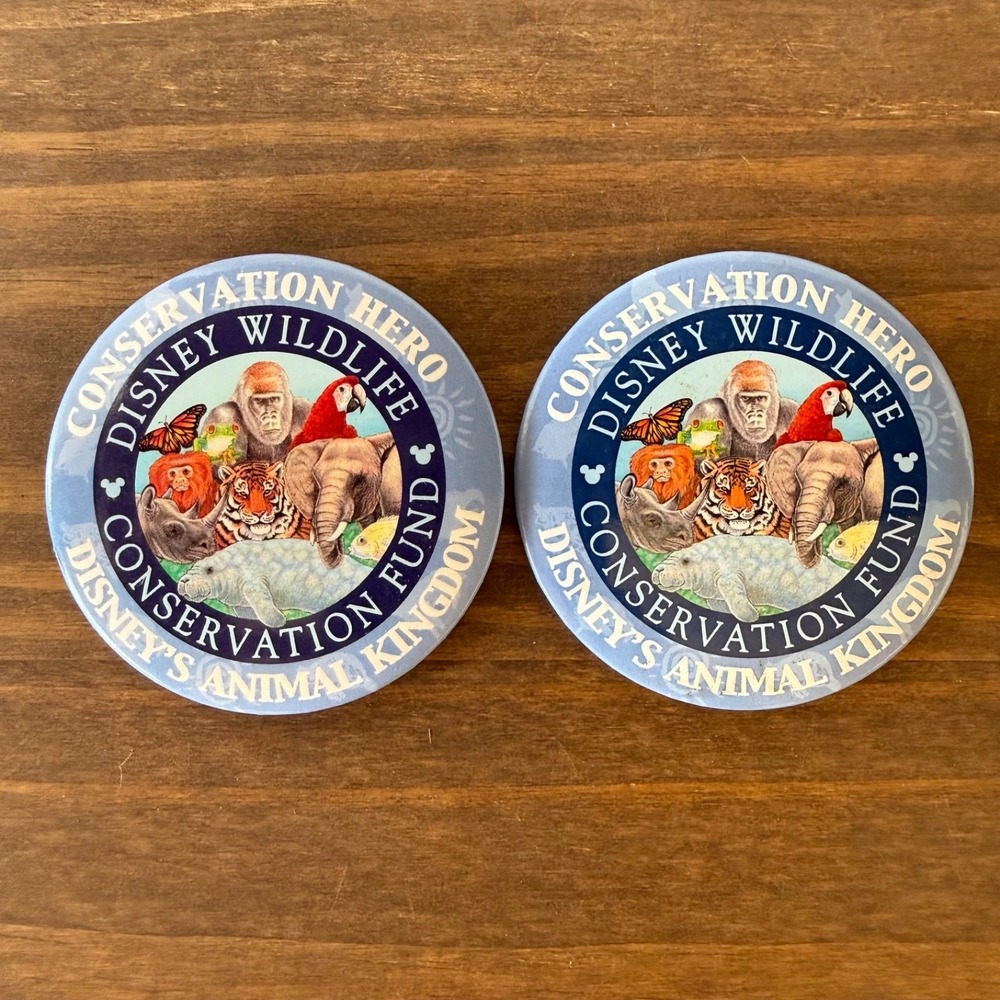 2pc Disney Animal Kingdom Conservation Hero Wildlife Conservation Fund Pins